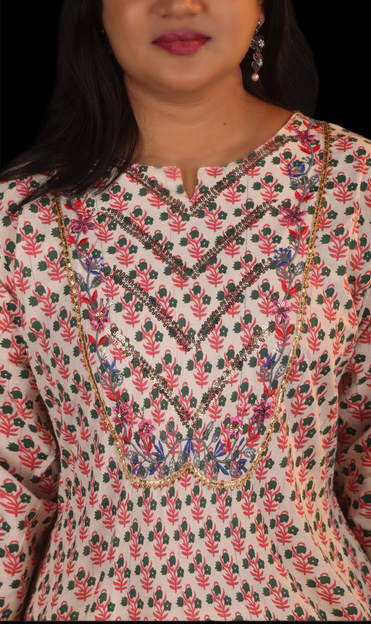 w women pure cotton Kurta pan set