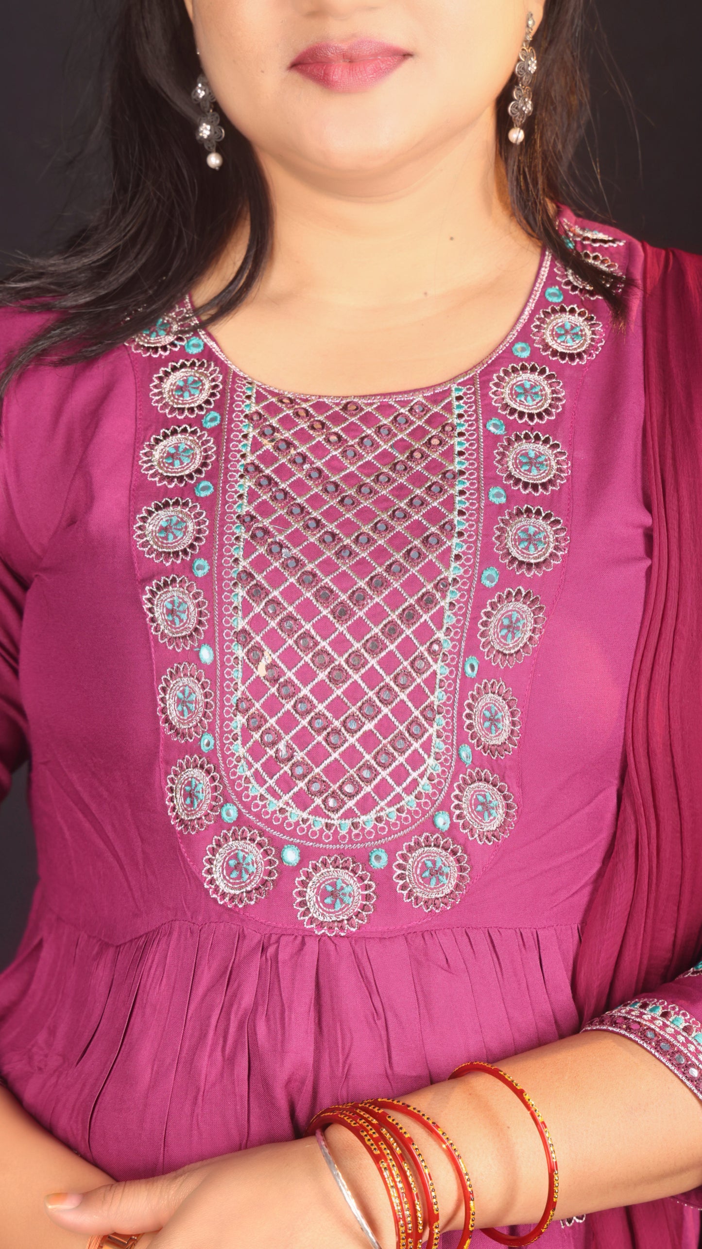 Soch cotton churidar set with dupatta