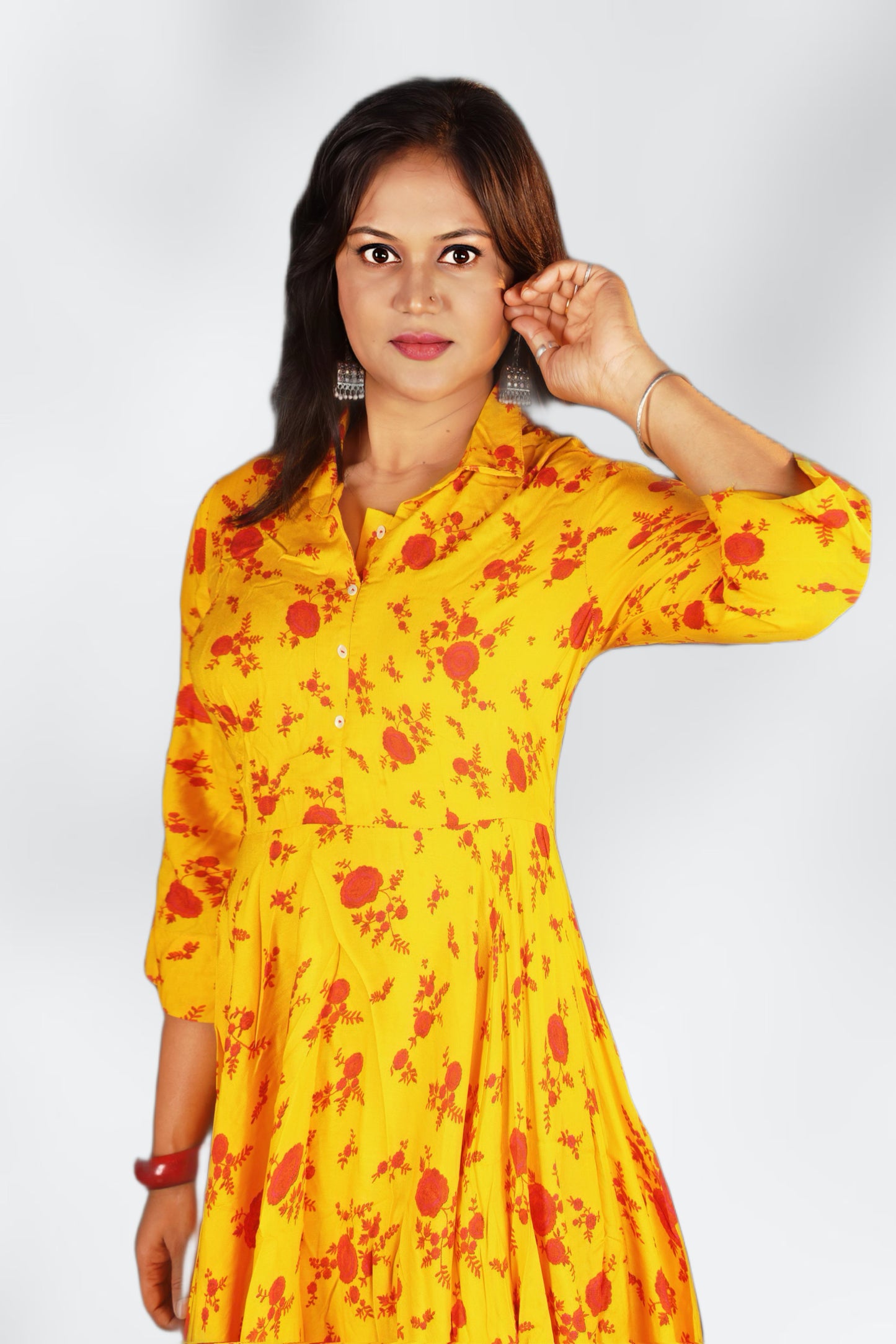 BIBA Yellow gown