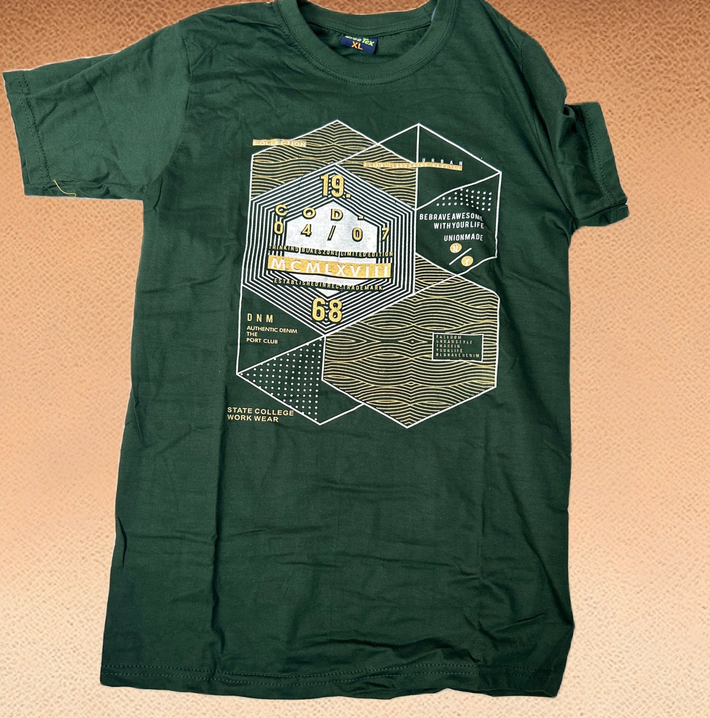 Men’s cotton rich solid round Neck Half sleeve T-shirt